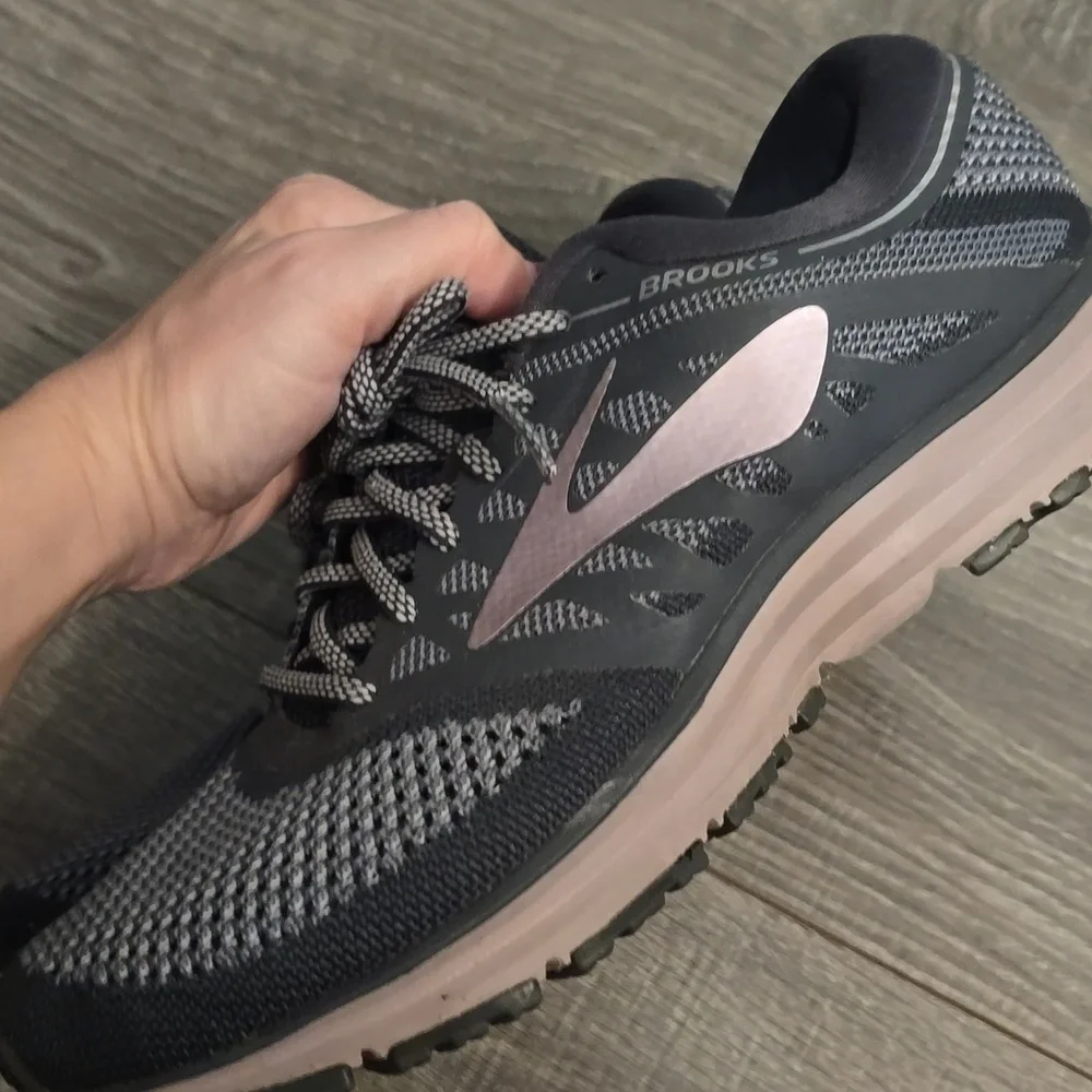 Brooks Revel Women's Charcoal and Blush Athletic Shoes. - Picture 7 of 12